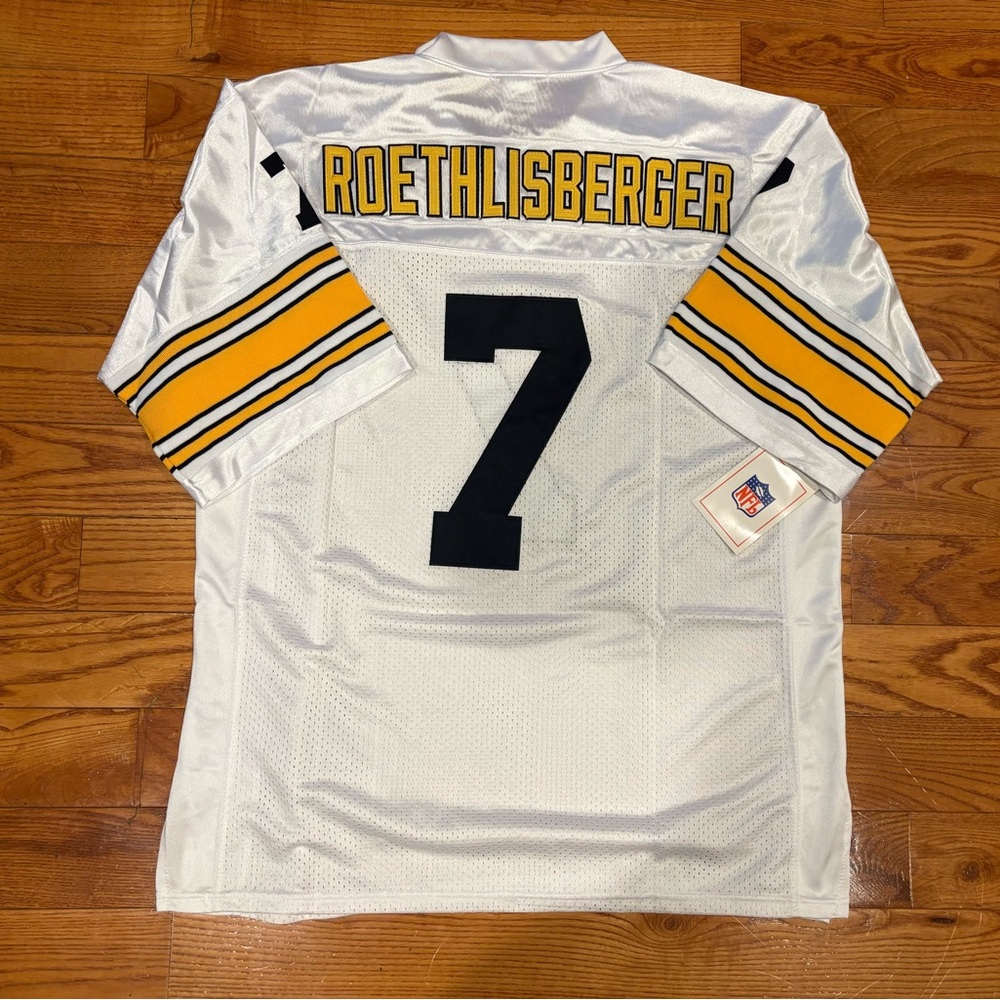 Ben Roethlisberger Pittsburgh Steelers NFL Jersey STITCHED NEW Size Large White - Picture 2 of 2